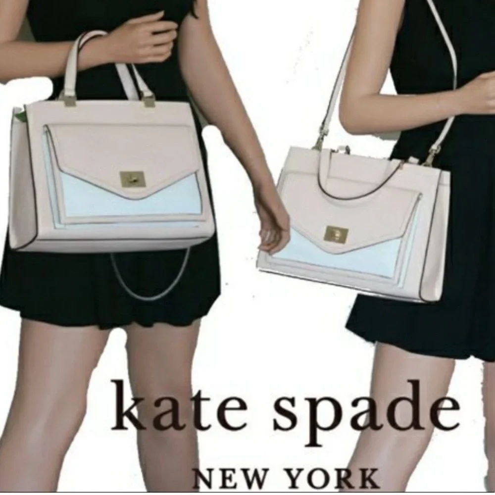 KATE SPADE ♠️ New York "CHANTELLE" WALTER PLACE PEBBLE LEATHER SATCHEL BAG GUC - Picture 3 of 16